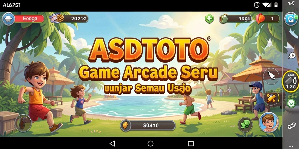 Tangkapan layar utama ASDTOTO dengan gameplay Arcade yang seru.