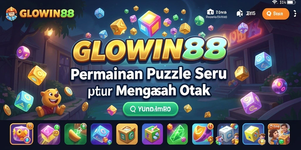 Tampilan gameplay GLOWIN88 dengan berbagai teka-teki menarik.