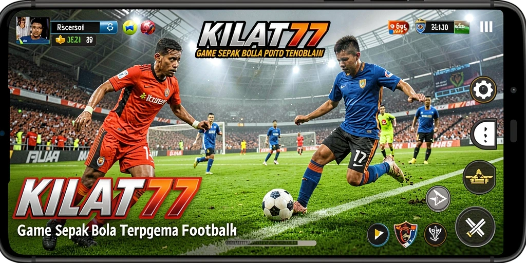 Tampilan gameplay KILAT77 yang seru dengan aksi sepak bola yang mendebarkan.
