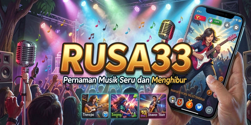 Screenshot RUSA33 menampilkan gameplay musik yang seru dan interaktif.