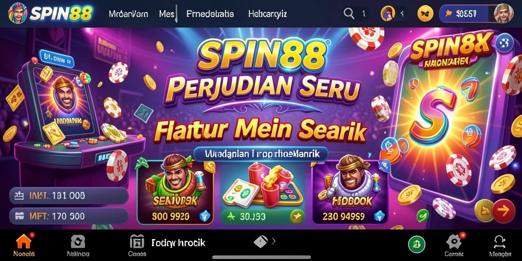 Tampilan gameplay SPIN88 yang menegangkan dan menarik.